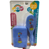 Kit Banho Infantil Para Bebês Escova, Pente, Saboneteira