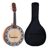 Kit Banjo Rozini Elétrico 4 Cordas