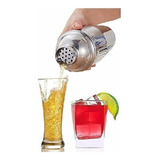 Kit Bar 3 Peças Aço Inox Coqueteleira 500 Ml Balde E Pegador