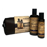 Kit Barba Necessaire Shampoo Condicionador Linha Mar Viking