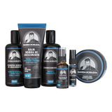 Kit Barba Óleo Shampoo Condicionador Balm Cera Pente Perfume