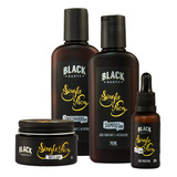 Kit Barba Shampoo + Balm + Condicionador + Óleo Black Barts