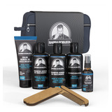 Kit Barba Shampoos Condicionador Balm Óleo Pente Necessaire