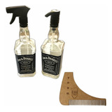 Kit Barbearia Alinhador Pente Barba Borrifador Saboneteira
