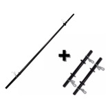 Kit Barra Body Pump 1.50m Academia + Par Barra Oca 40 Cm