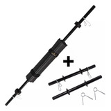 Kit Barra Body Pump Academia Protetor + Par Barra Oca 40 Cm