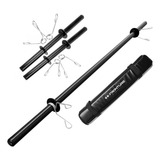 Kit Barra Body Pump Musculação Presilhas Protetor Barrinhas 