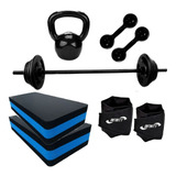 Kit Barra peso caneleira 2 Step halter kett