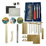 Kit Base De Corte A2 Cartonagem Scrapbook Estilete Régua 60 Cor Base Para Cortar Preta E Cinza