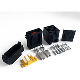 Kit Base Porta Relé 70a Mta Com Suporte E Porta Fusível Max 