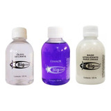Kit Base Vitalizante Extrabrilho Óleo Secante 3 Unid Cada