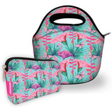 Kit Basic Isoflex Bolsa Com Necessaire Isoprene Flamingos
