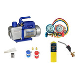 Kit Básico Refrigeração: Bomba De Vácuo, Manifold, Maçarico