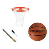 Kit Basquete Oficial Aro Duplo Com Rede + Bomba + Bola 