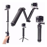 Kit Bastao 3 Formas Gopro Hero 5 4 3 3+ Tripe Monopod 3 Way