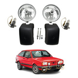 Kit Batente Para-choque Farol Milha Lampada H3 Gol Gt Até 86