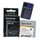 Kit Bateria Carregador Fuji Np-85 P