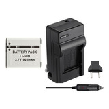 Kit Bateria + Carregador Para Olympus