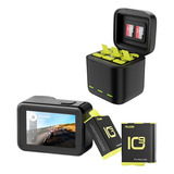 Kit Bateria E Carregador Para Filmadora Câmera Gopro Premium