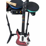 Kit Bateria E Guitarra Guitar Hero Original Xbox 360 Sem Fio