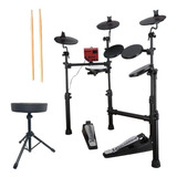 Kit Bateria Eletronica Carlsbro Csd100 Odery + Banco Baquet