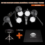 Kit Bateria Eletrônica Nux Dm-210 Peles