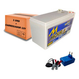 Kit Bateria Selada 12v 9ah + Carregador 12v Bandeirante