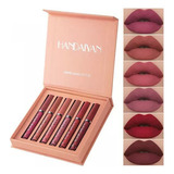 Kit Batom Handaiyan Lip Gloss Batom 24 Horas Matte Vermelho