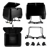Kit Baú 135 Litros + Bagageiro Motos Universal Todos Modelos