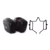 Kit Baú Lateral Givi E21n + Suporte Bmw G650 Gs / Sertão 650