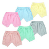 Kit Bebê 6 Short Tapa Fralda Roupas Bebê Menino Menina