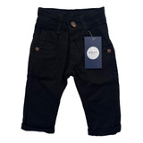 Kit Bebê Bermuda E Calça Jeans Com Elastano E Ajuste 