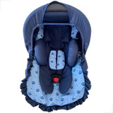 Kit Bebê Conforto Coroa Azul Capa