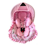 Kit Bebê Conforto Nuvem Rosa 5 Pçs Galzerano Burigotto Cosco