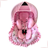 Kit Bebê Conforto Nuvem Rosa Tamanho