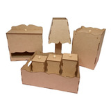 Kit Bebe Higiene Liso 7 Peças Mdf Cru Desmontado Promoção
