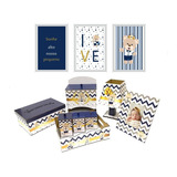 Kit Bebe Higiene Urso Príncipe Com Trio De Quadrinhos Quarto