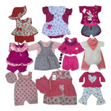 Kit Bebê Lote Com 10 Conjuntos, Vestido, Macacão Enxoval