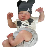 Kit Bebe Reborn Molde Levi Pintado Com Corpinho De Tecido