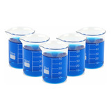 Kit Becker De Vidro Forma Baixa (griffin) 50ml (5 Unidades)