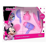Kit Beleza Infantil Minnie Disney, Com Secador E Acessórios