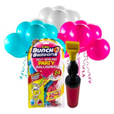 Kit Bexigas Azul Rosa Branca 24un