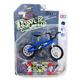 Kit Bicicleta Bmx De Dedo Metal C/ Freio + Ferramentas Azul