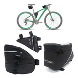 Kit Bicicleta Bolsa Selim Suporte Bag