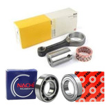 Kit Biela Completa E 2 Rolamento Virabrequim Cbx 200 Strada