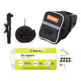Kit Bike Bolsa Selim Bomba Espátulas Remendos Pneu Câmara Ar