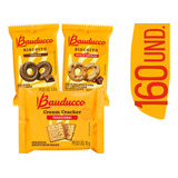 Kit Biscoito Bauducco Sache Choco+leite+cream Cracker 160un