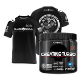 Kit Black Skull Camiseta Bope Creatina Dry Fit Camisa Treino