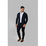 Kit Blazer Masculino Slim + Calça Elastano Casual Esporte