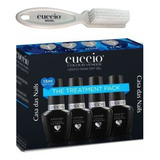 Kit Blindagem Cuccio Prep, Fuse, Base, Top Coat, Escovinha